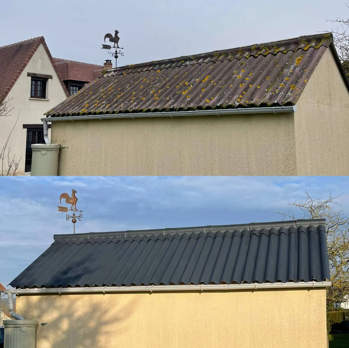 Toiture rénovée à Cherbourg